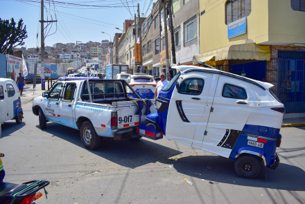 Primer operativo a mototaxis informales en Chorrillos.