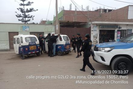Patrullaje integrado de la Policía Nacional y Seguridad Ciudadana en las Delicias de Villa