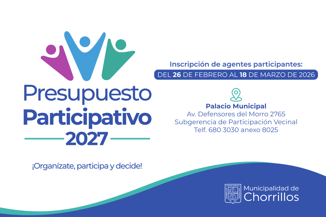 Presupuesto Participativo 2027 - Municipalidad de Chorrillos